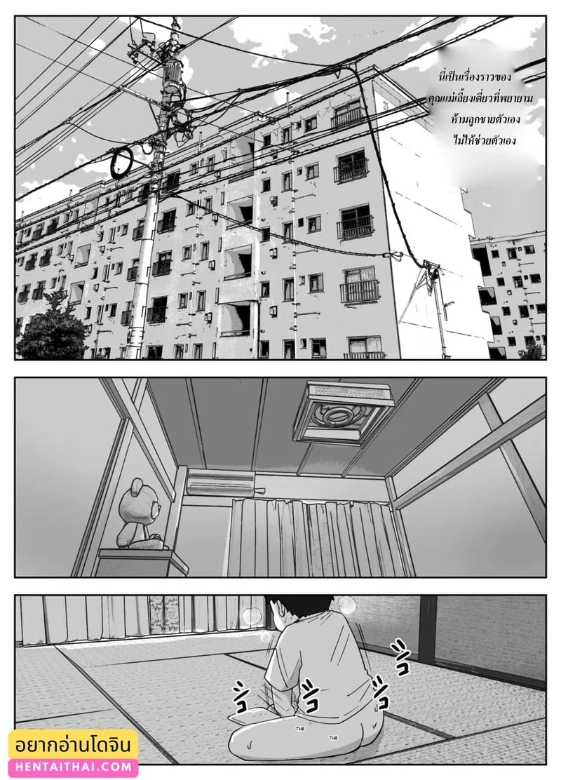 เรื่องราวของแม่เลี้ยงเดี่ยวที่อยากห้ามลูกชายไม่ให้ช่วยตัวเอง | The Story of a Single Mom Who Wants to Forbid Her Son from Masturbating ตอนที่ 1 หน้า 2 - โดจินแปลไทย